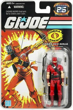 GI Joe 3 3/4" Red Ninja Toy